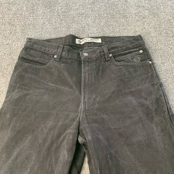 Harley-Davidson Motorcycles Jeans Mens 34x34 Black Denim Relaxed Fit *READ DESC* - Picture 6 of 16